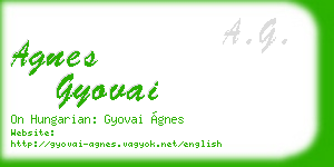 agnes gyovai business card