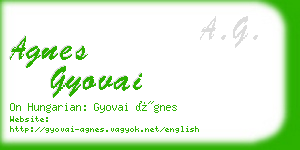 agnes gyovai business card